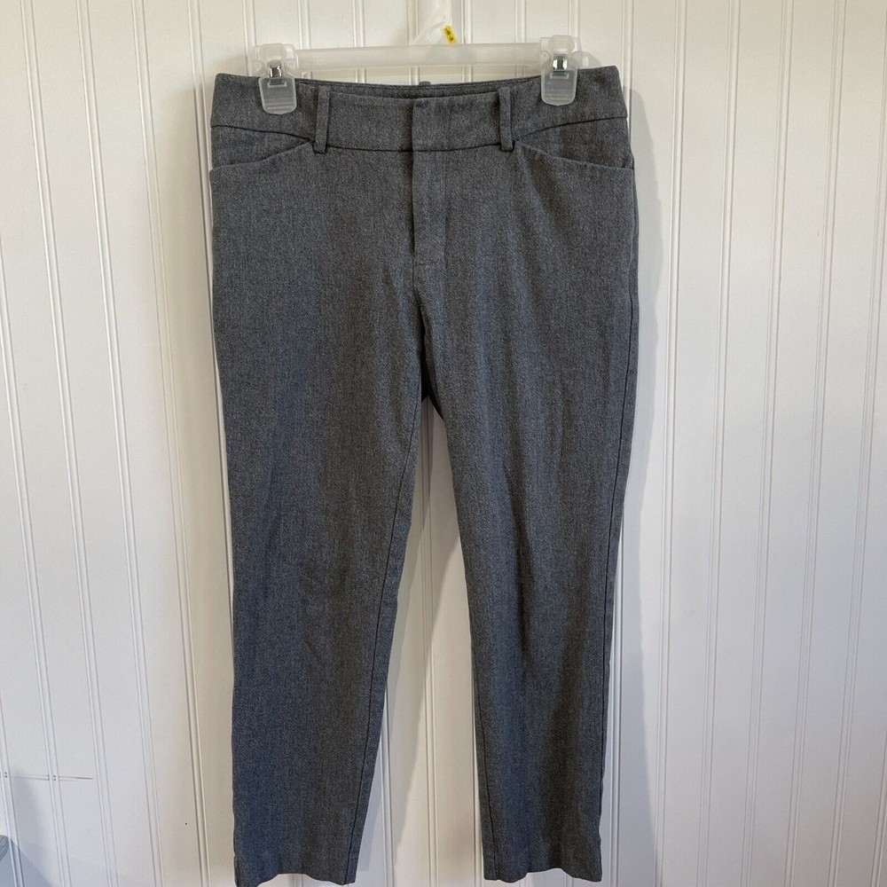 A New Day Womens Gray Heathered Dress Pants Size‎ 2 Stretch Career Wear